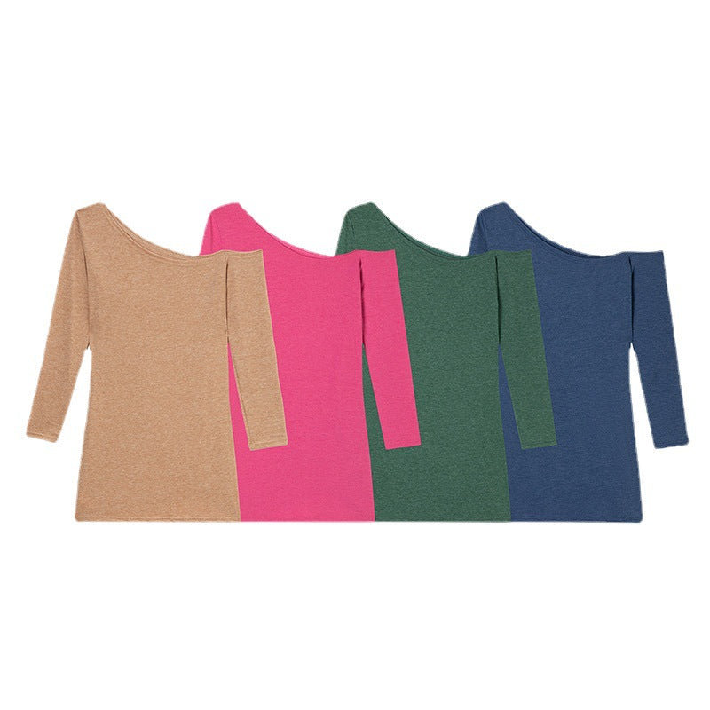 Ladies asymmetrical chic knot front top