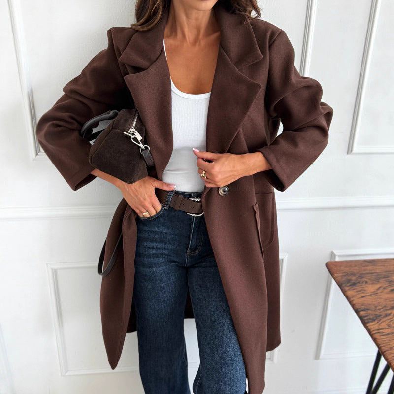 Transitional jacket for women in soft and warm material with a relaxed fit Lune London
