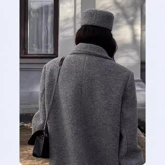 Ladies Oversized Wool Coat Lune London