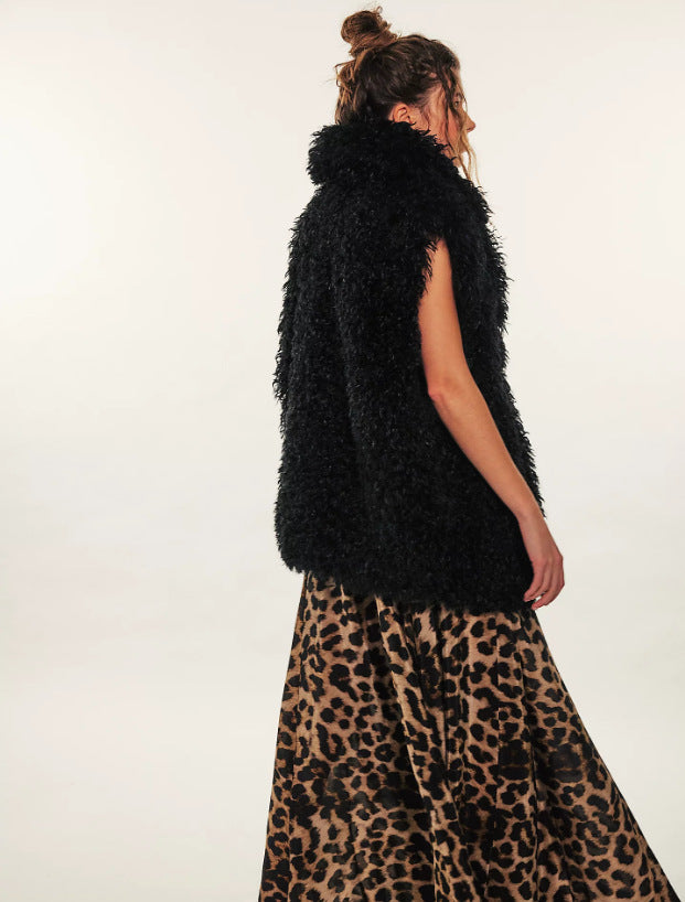 Ladies fur vest Lune London