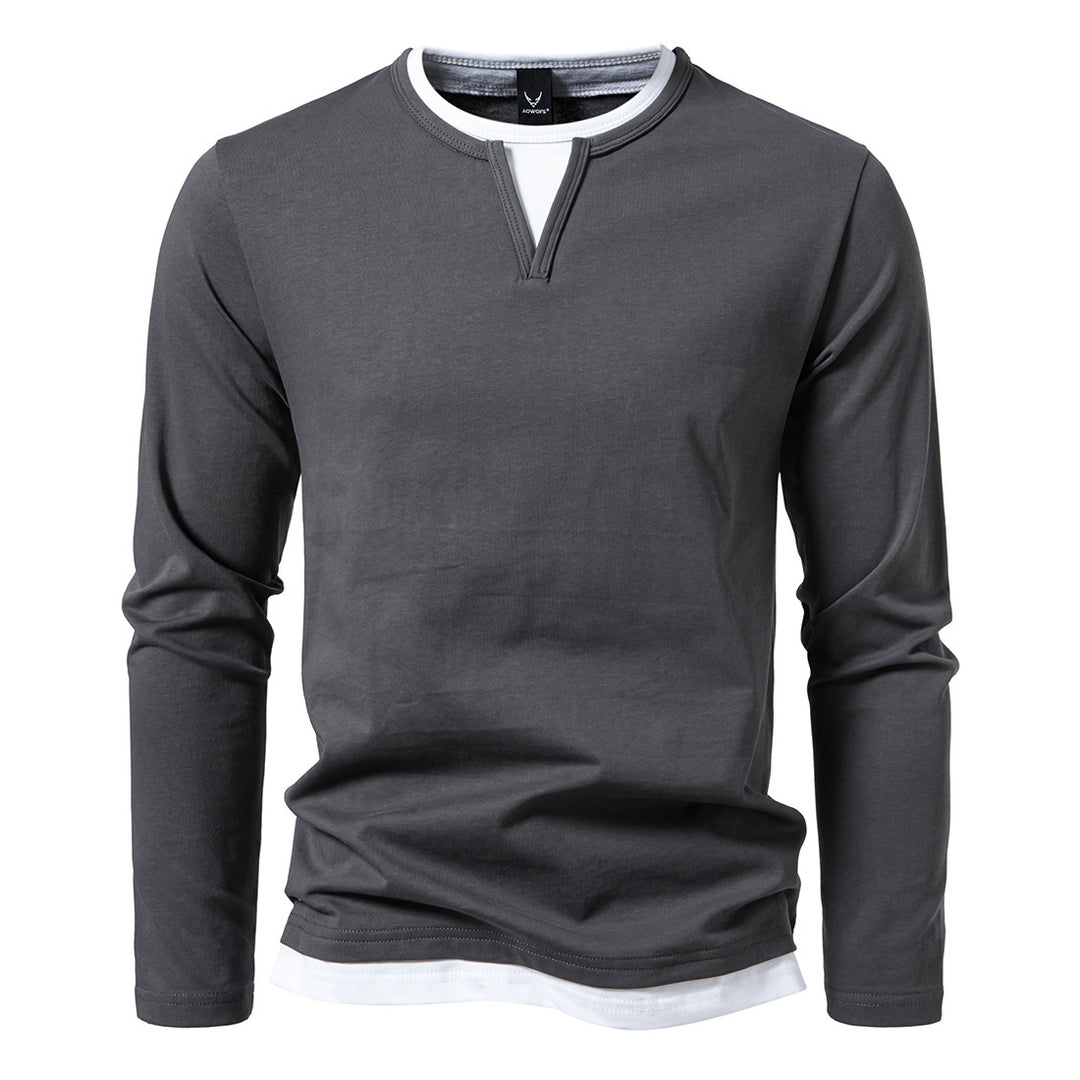 Long sleeve shirt for men with innovative collar Lune London