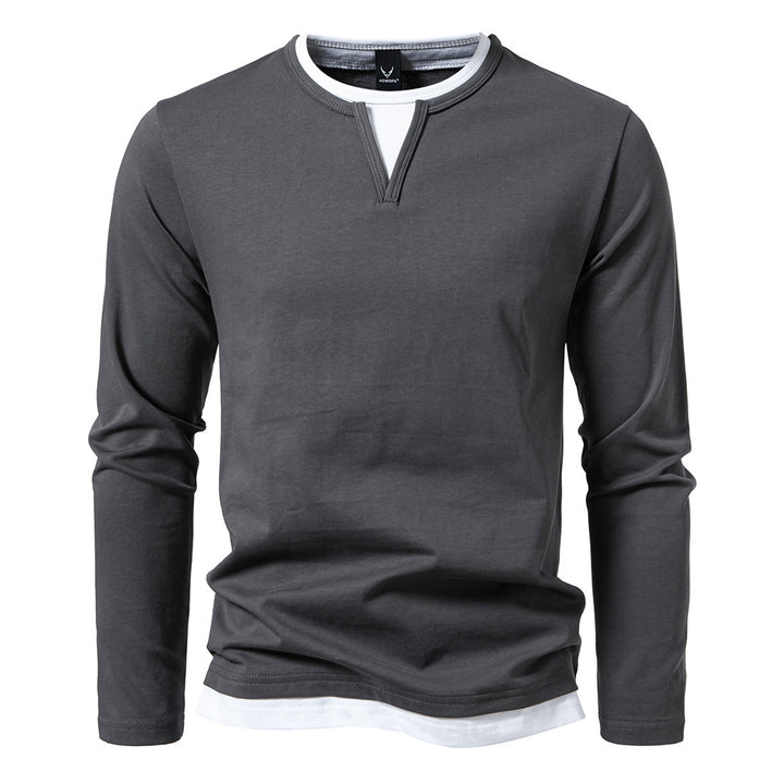 Long sleeve shirt for men with innovative collar Lune London