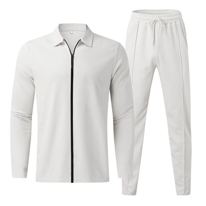 Men's long sleeve sports set with zipper and elastic pants Lune London