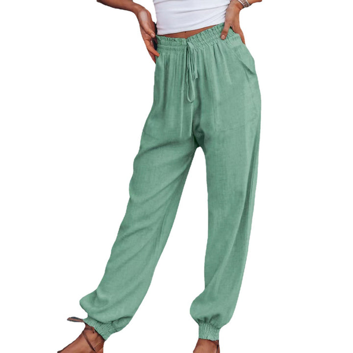 Comfortable leisure pants for women with elastic Lune London
