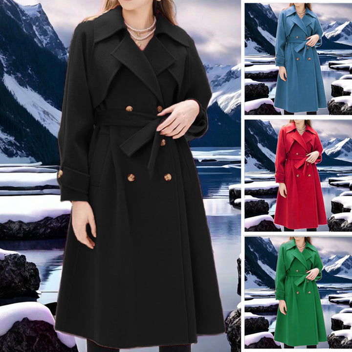Elegant trench coat for women with double-breasted buttons and fitted cut Lune London