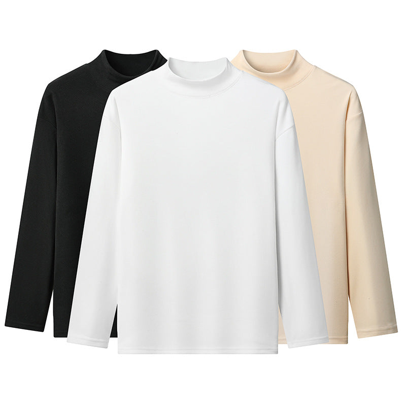 Long-sleeve t-shirt with high collar for women in high-quality material Lune London