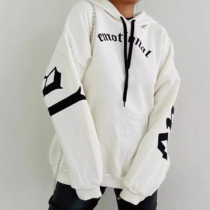 Oversized hoodie for women with graphic print Lune London