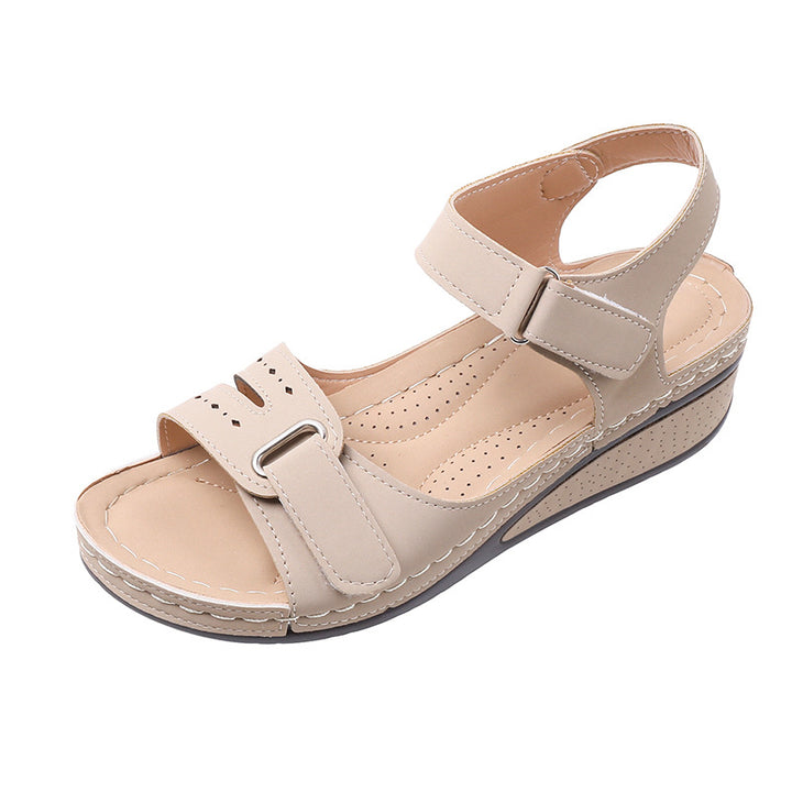 Lune London adjustable comfort wedge sandals for women