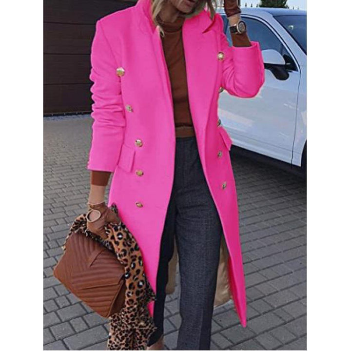 Manteau élégant à manches longues pour femmes avec double fermeture à bascule Chic & Stil