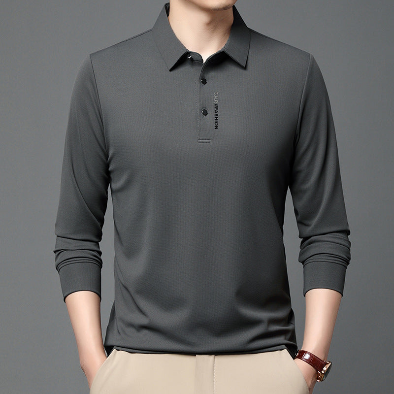 Long sleeve polo shirt for men, trendy, with breathable properties Lune London