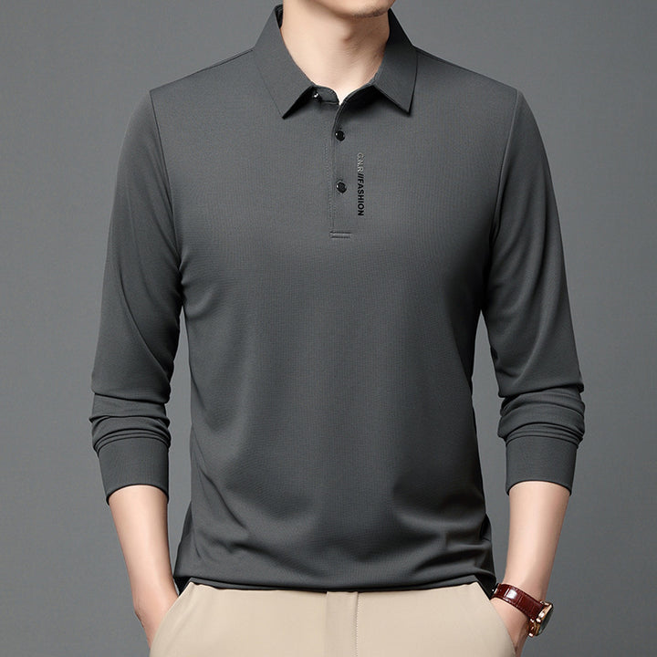 Long sleeve polo shirt for men, trendy, with breathable properties Lune London