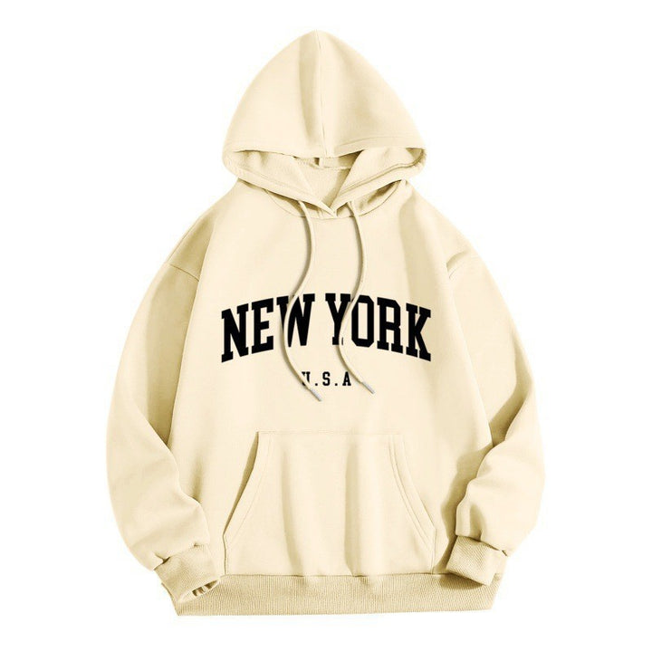 Women's hoodie with stylish New York print Chic & Stil