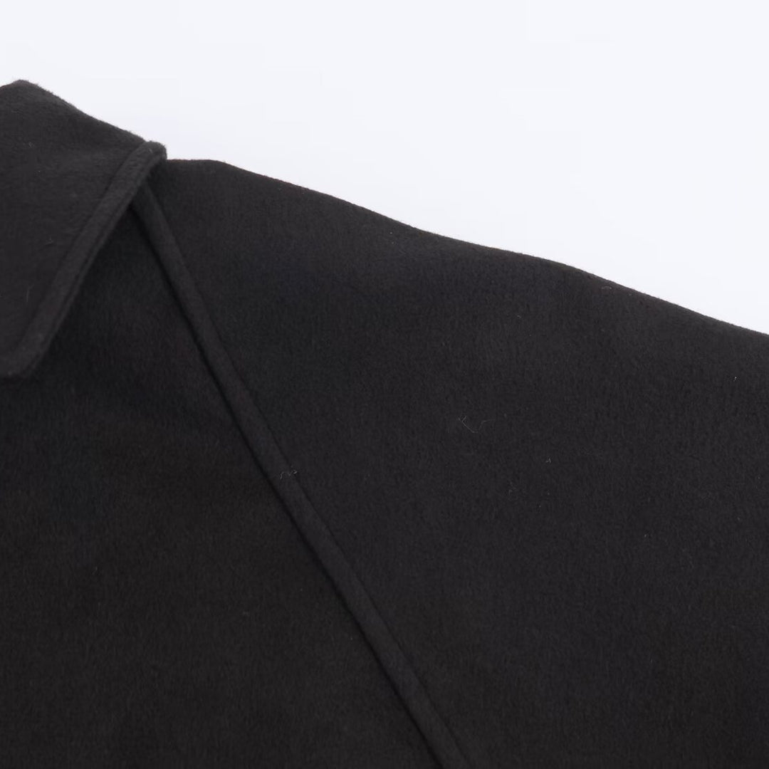 Minimalist transition jacket for women with high collar Lune London