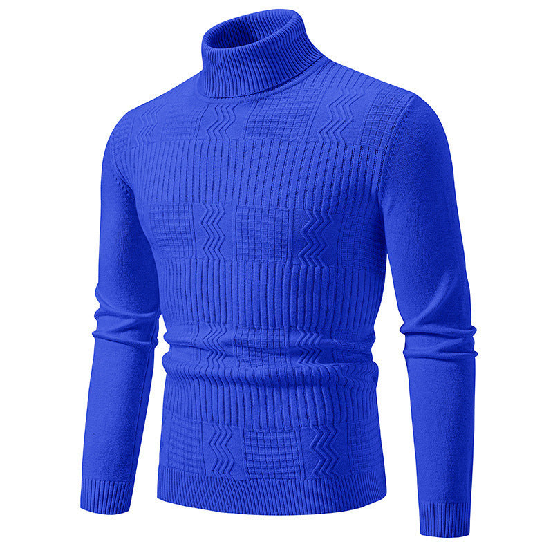 Elegant turtleneck sweater for men with textured design Lune London
