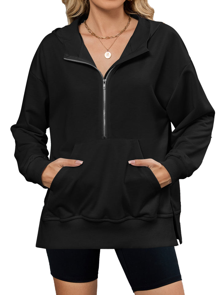 Women's hoodie with full zip and pockets Lune London