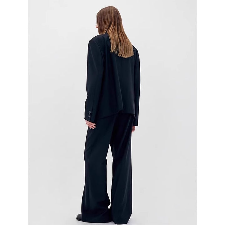 Blazer surdimensionné élégant pour femmes avec motif à carreaux subtil Chic & Stil