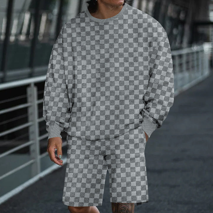 Lune London casual sweatshirt and shorts set for men