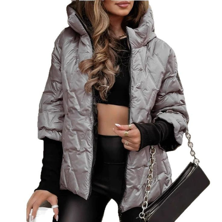 Short women's jacket with stand-up collar in lightweight material Lune London