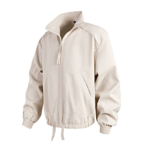 Casual transition jacket for men with high collar and practical pockets Lune London