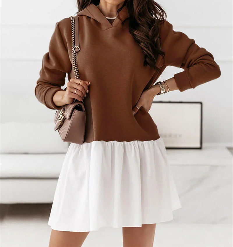 Casual hooded sweatshirt dress for women Lune London