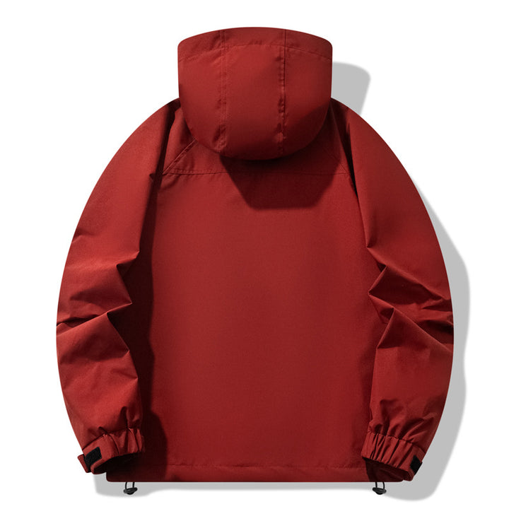 Veste de plein air pour hommes déperlant avec capuche ajustable et poches zippées fonctionnelles Lune London