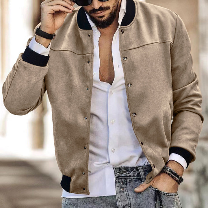 Casual bomber jacket for men with zipper and practical side pockets Lune London