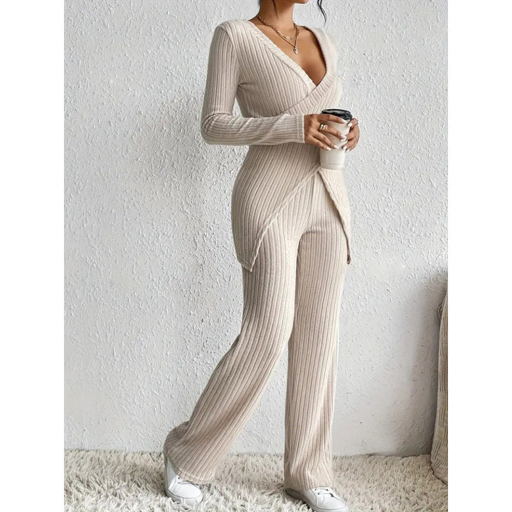 Ladies elegant casual knit set Lune London