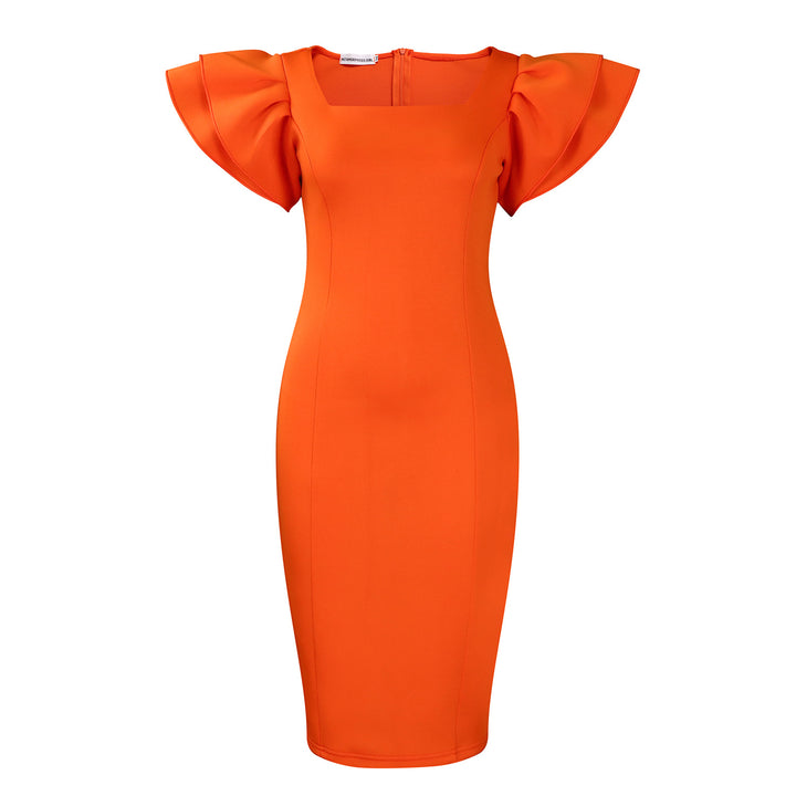 Ladies Elegant Dress with Voluminous Sleeves Lune London