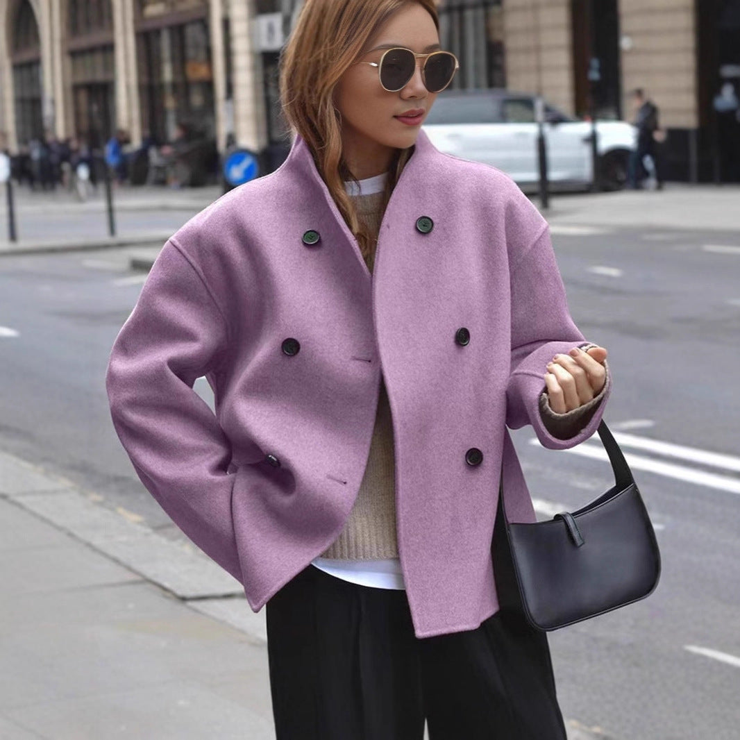 Ladies elegant and warm double-breasted wool jacket Lune London
