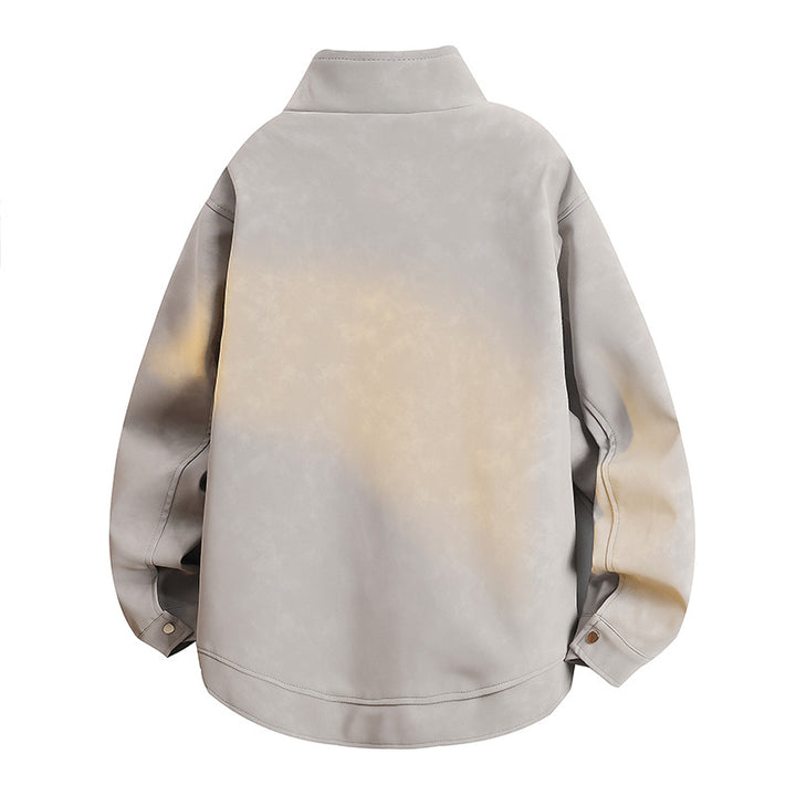 Fashionable women's transitional jacket with a luxurious texture and a practical zipper Lune London