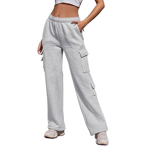 Cargo jogger pants for women with side pockets Lune London