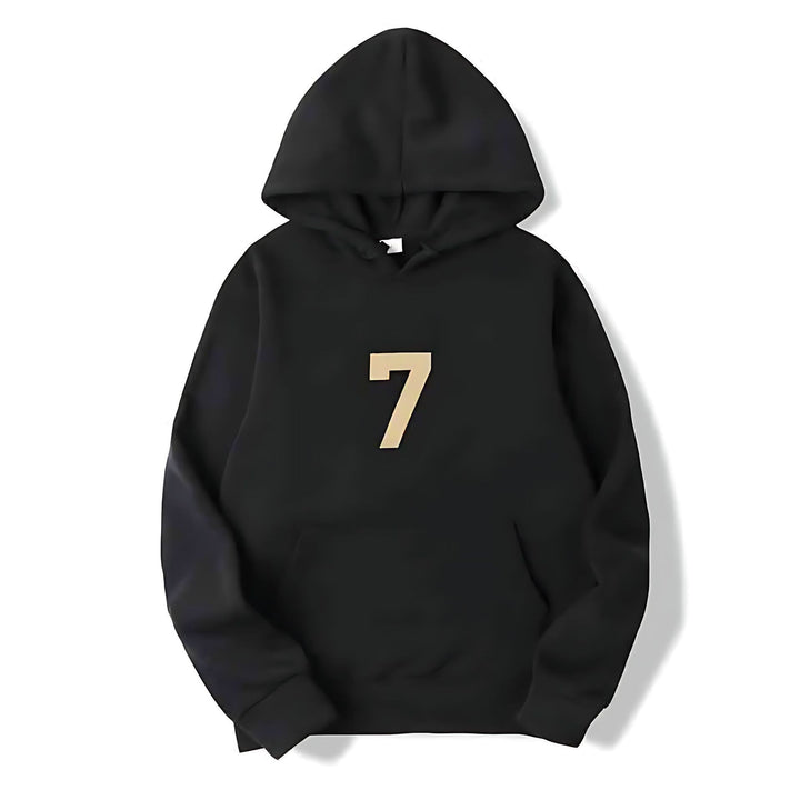 Women's hoodie with sporty design and numeric print Chic & Stil