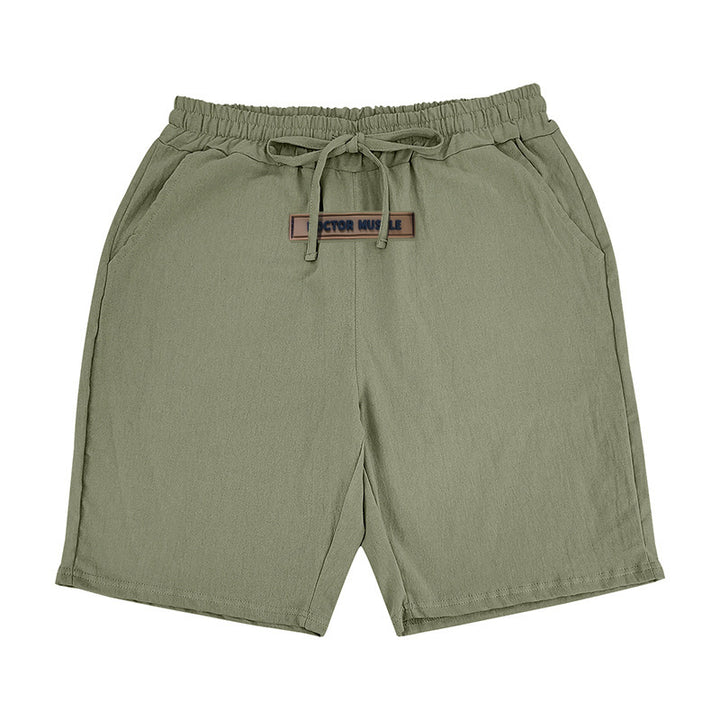 Comfortable men's leisure shorts with elastic waistband and practical side pockets Lune London
