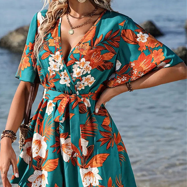 Women Floral Print Jumpsuit Chic and Elegance