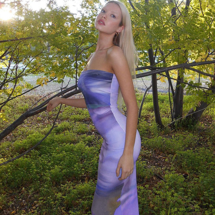 Ladies Elegant Chic Sleeveless Maxi Dress