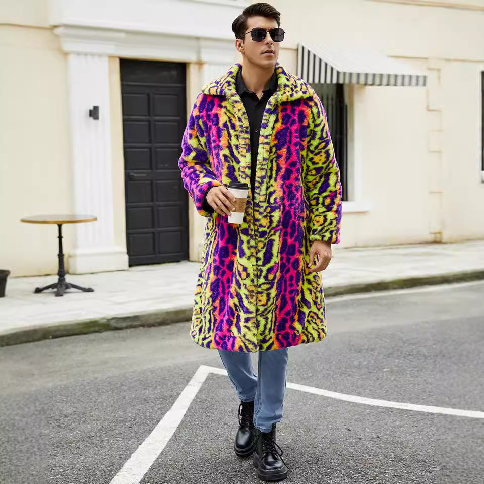 Lune London faux fur coat for men