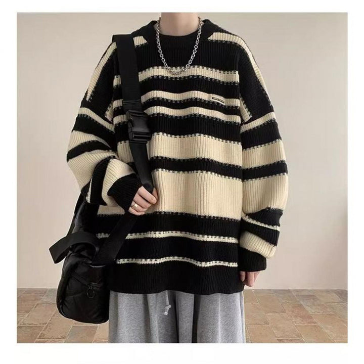 Lune London oversized striped design casual sweater for women