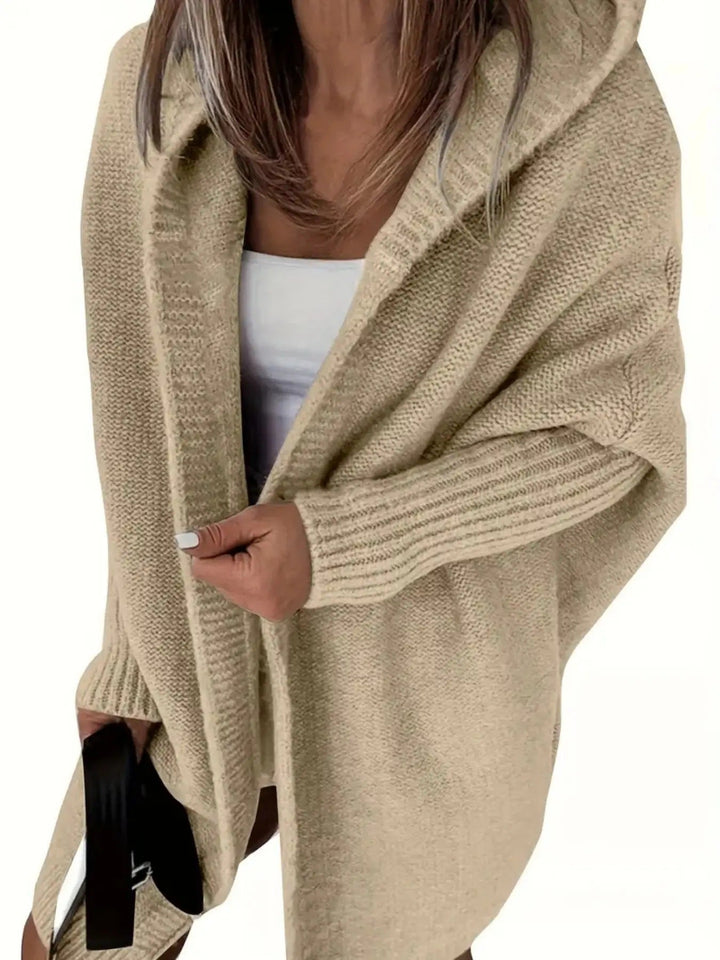 Lune London | Women Cozy Cardigan with Hood and Loose-Fitting Design