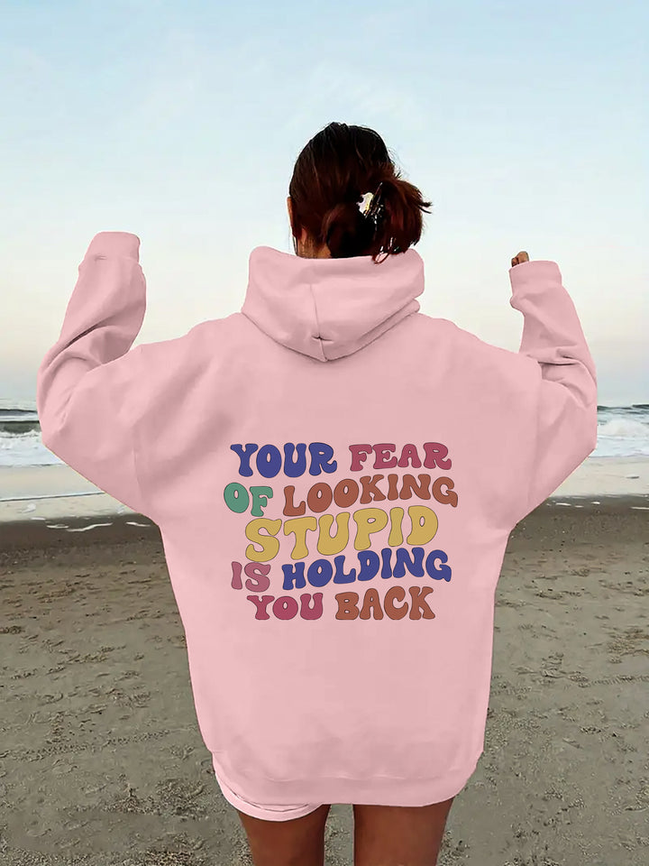 Women's hoodie with inspiring statement print Lune London