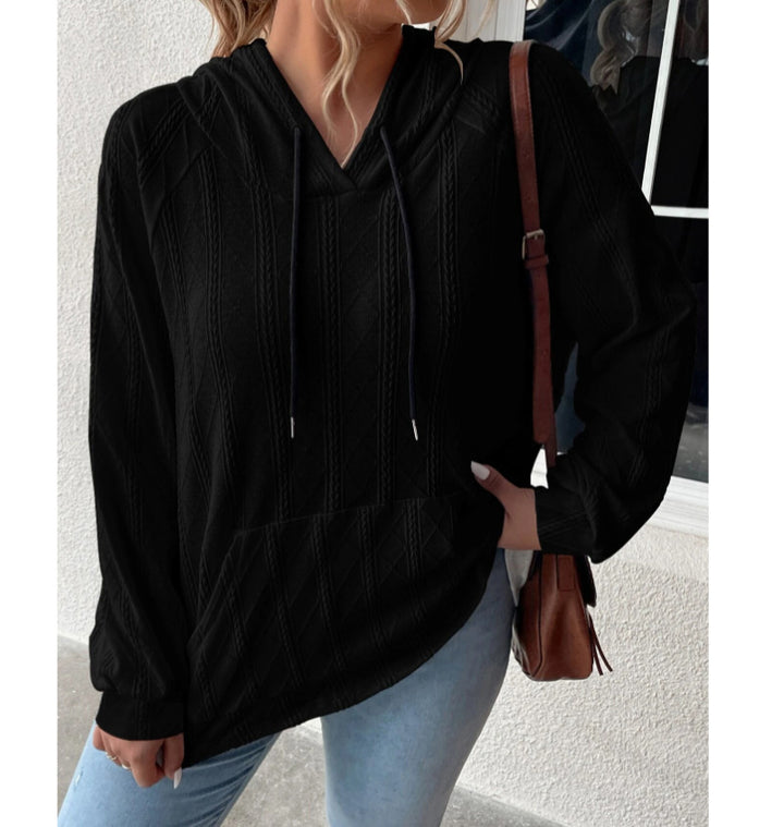 Comfortable textured hoodie for women Lune London