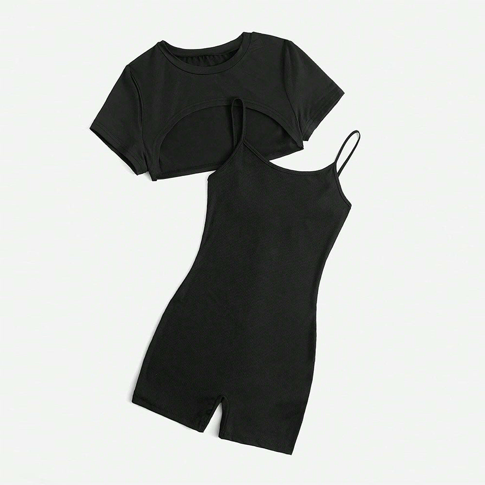 Chic & Stil women's short top and shorts set