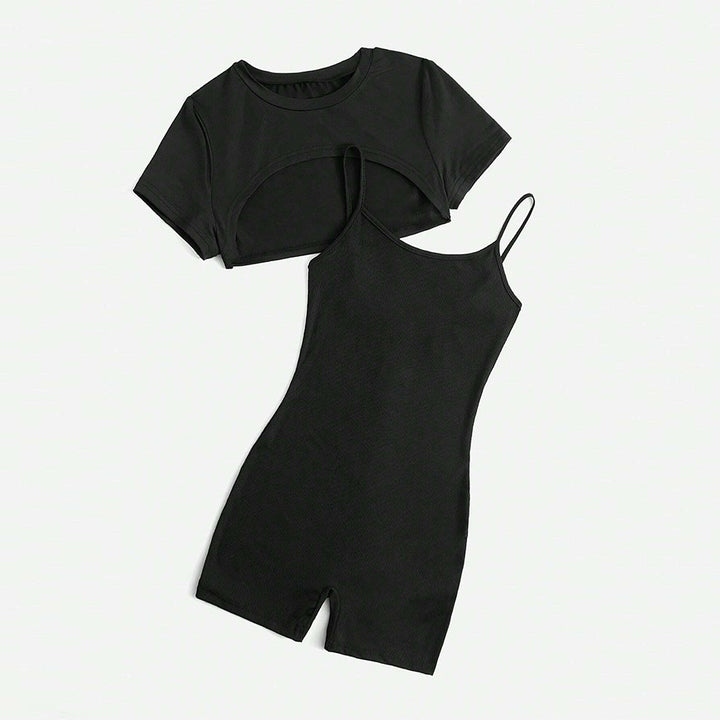 Chic & Stil women's short top and shorts set