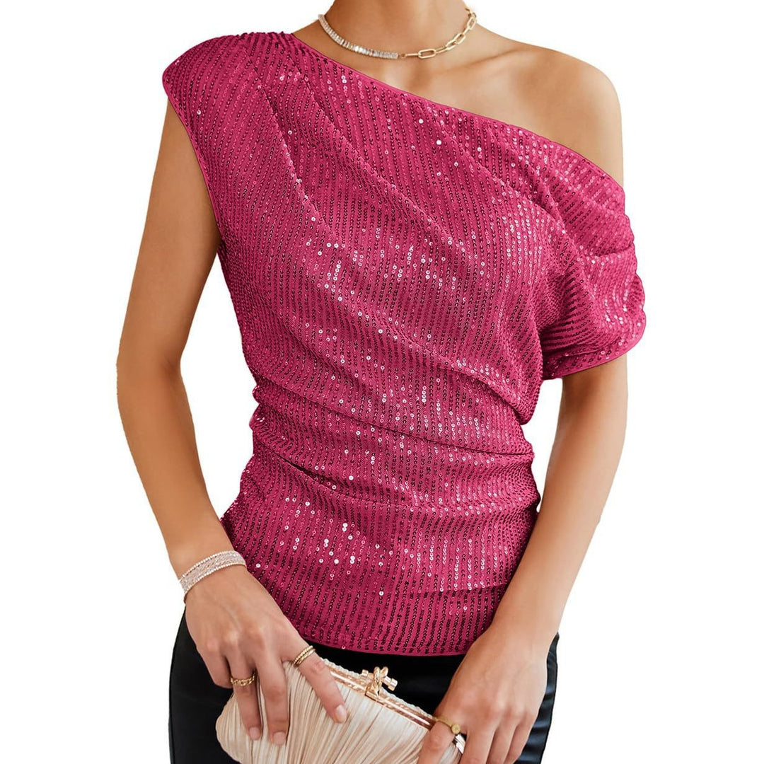 Women's Off-Shoulder Glamour Shirt Lune London