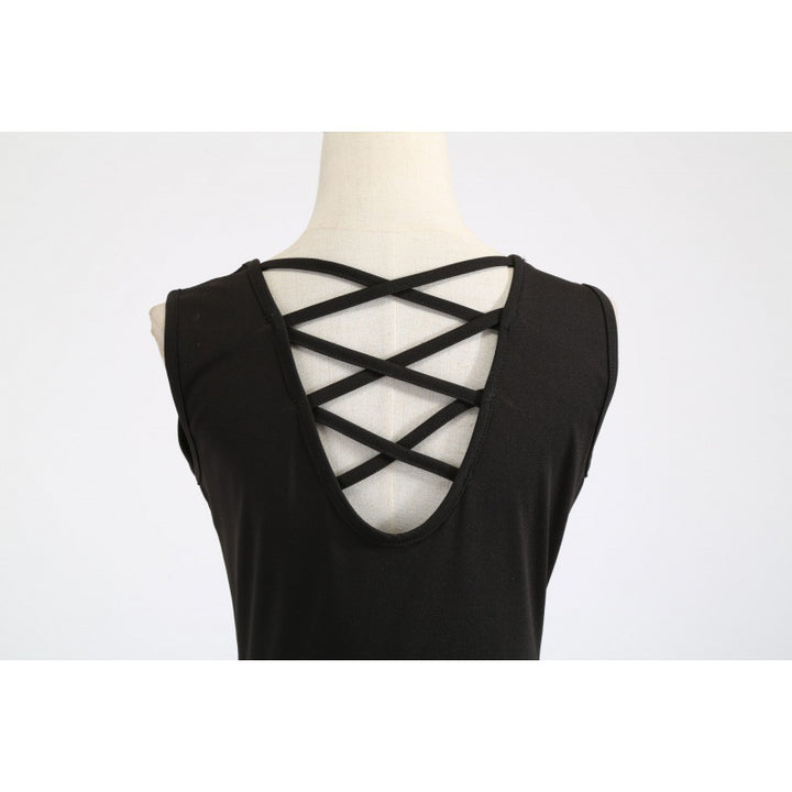 Robe swing femme avec design de crâne coloré et ceinture à lien latéral Chic & Stil