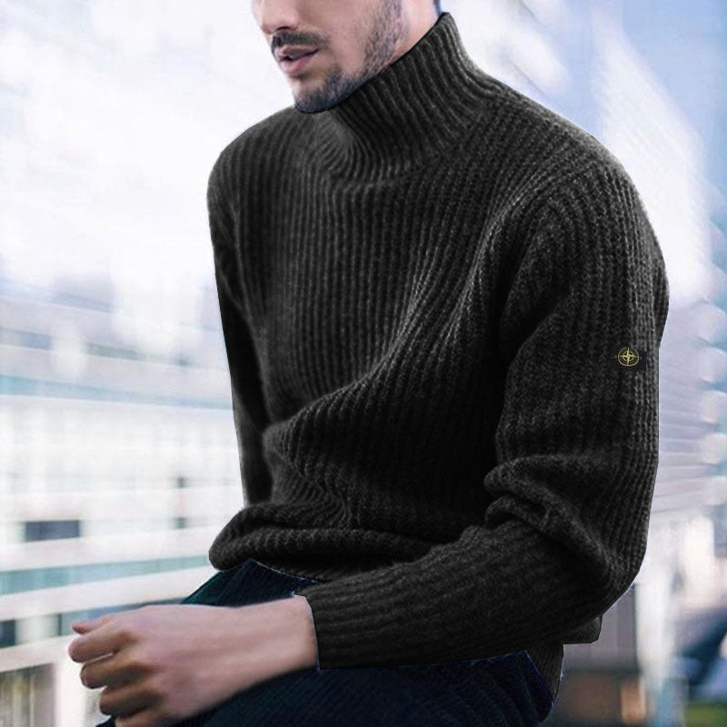 High-quality wool turtleneck sweater for men Lune London