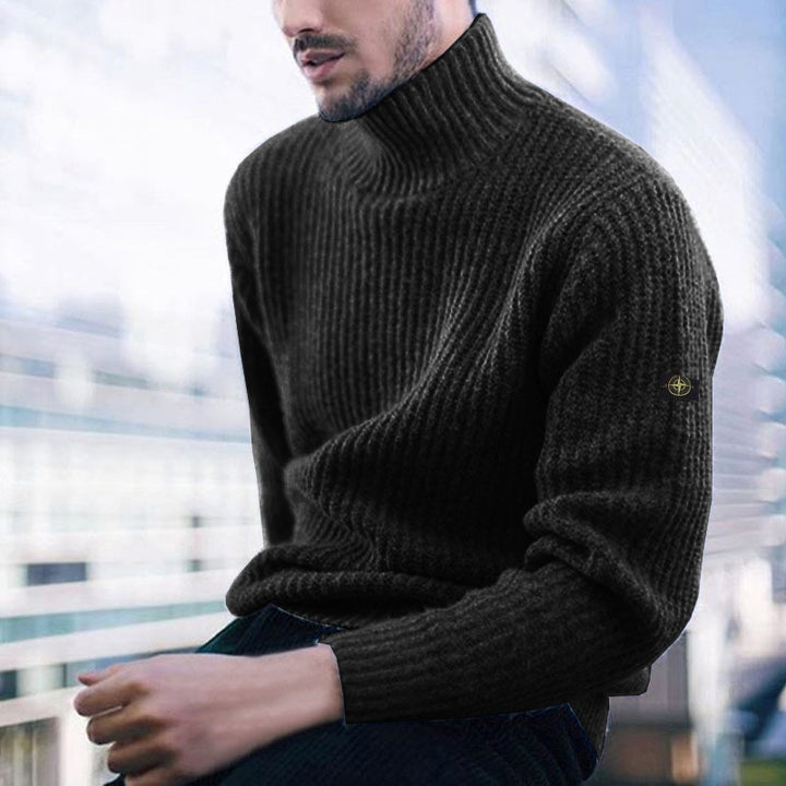 High-quality wool turtleneck sweater for men Lune London