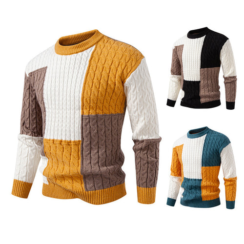 Trendy knitted sweater for men with a unique pattern and high wearing comfort Lune London