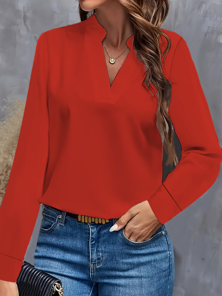 Women's blouse with V-neck and elegant design Lune London