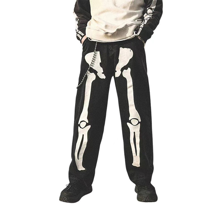 Women's Casual Cargo Pants with Eye-Catching Skeleton Design Lune London