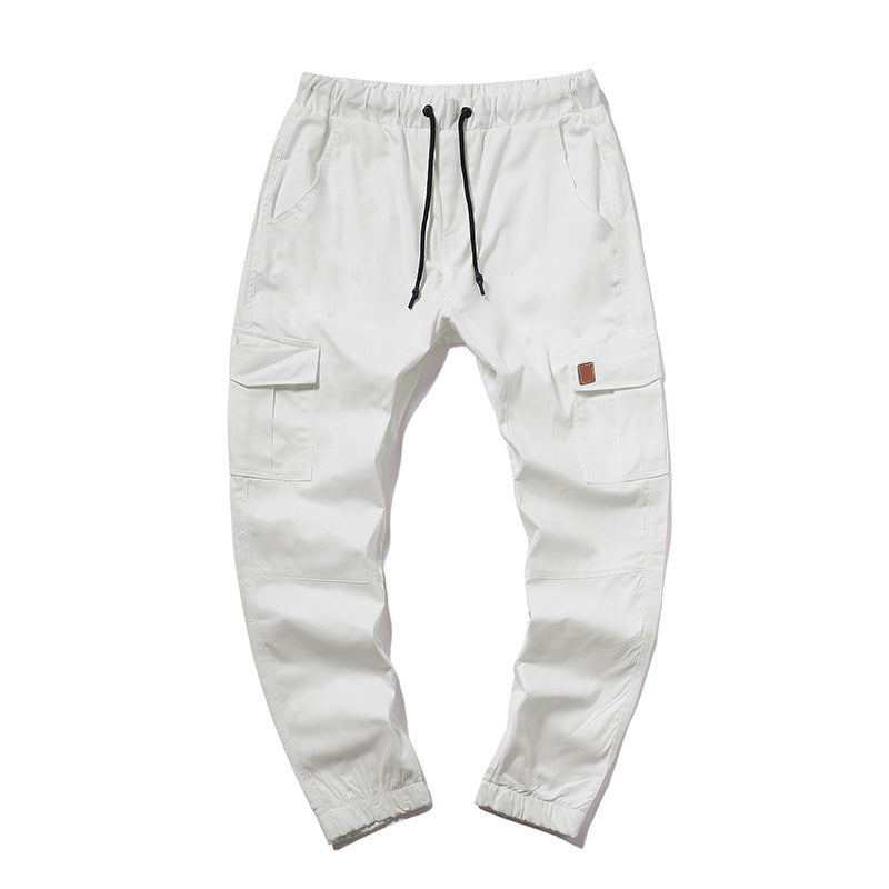 Men's cargo pants with elastic waist and practical pockets Lune London